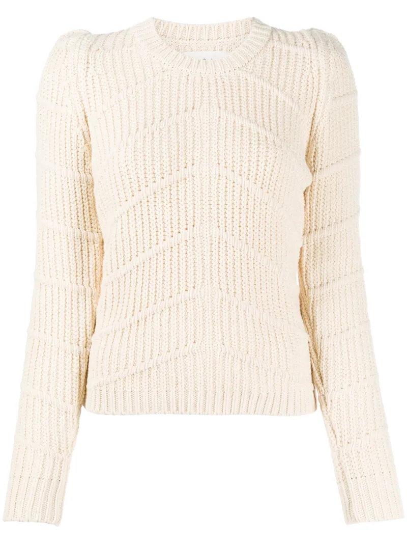 Ba&sh Dabney Chunky-knit Jumper In Neutrals