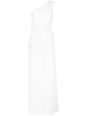 halston heritage white gown