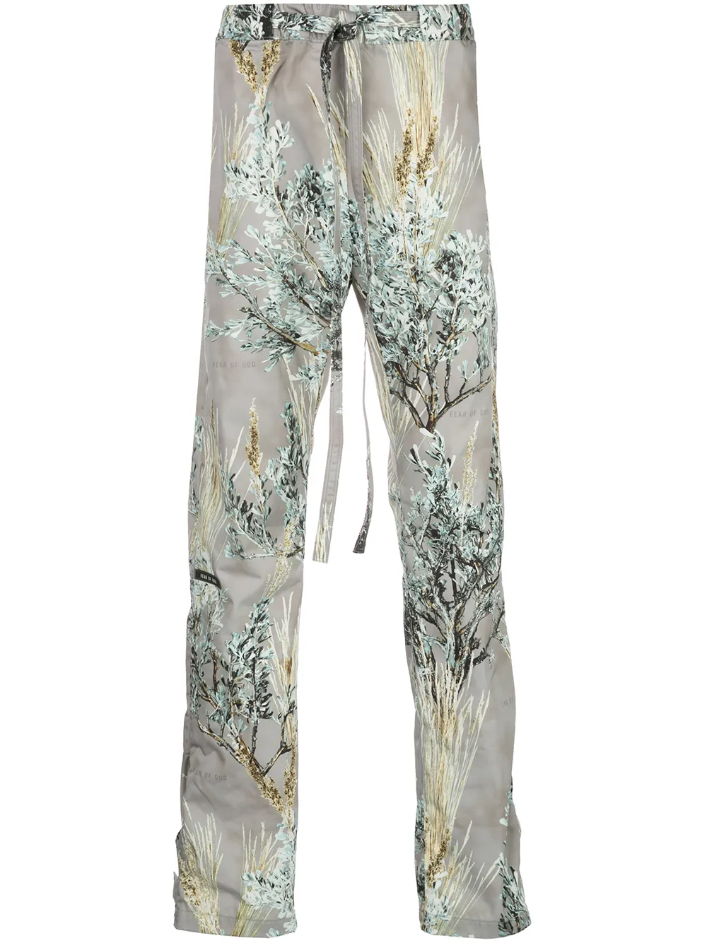Fear Of God All Over Print Baggy Track Trousers In Grey