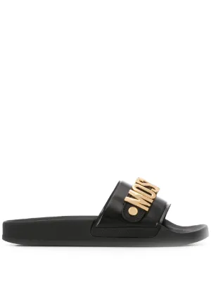 moschino sliders womens