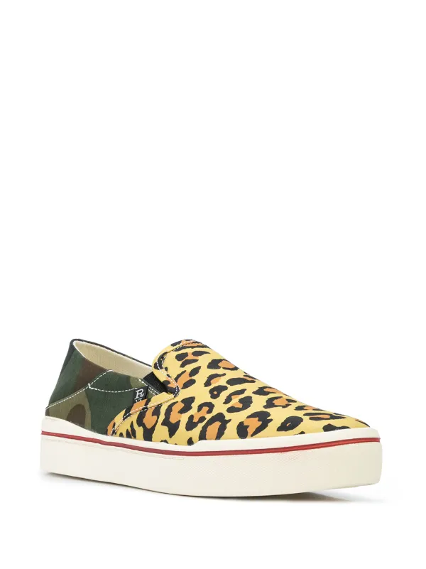 leopard print slip on sneakers