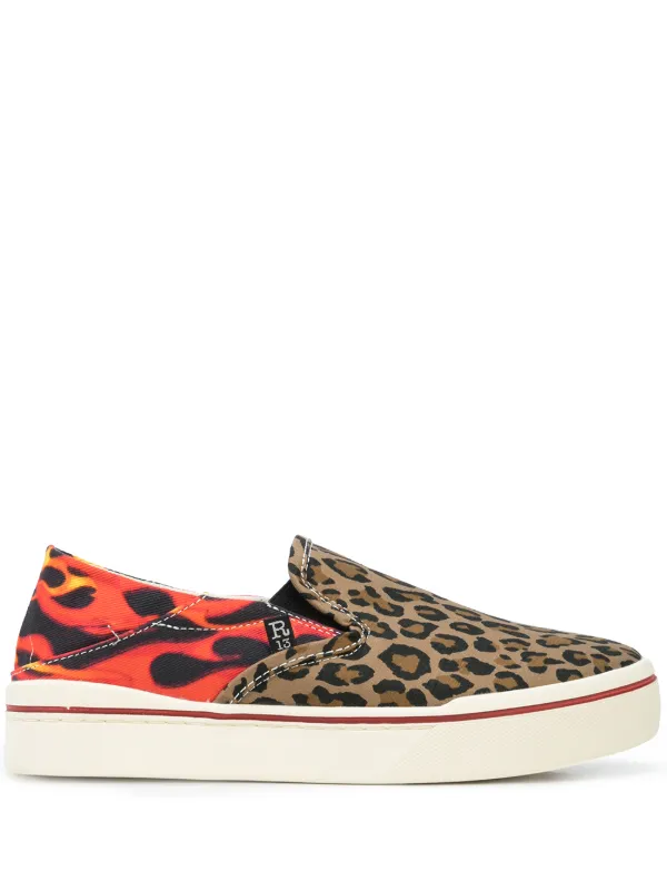 print slip on sneakers