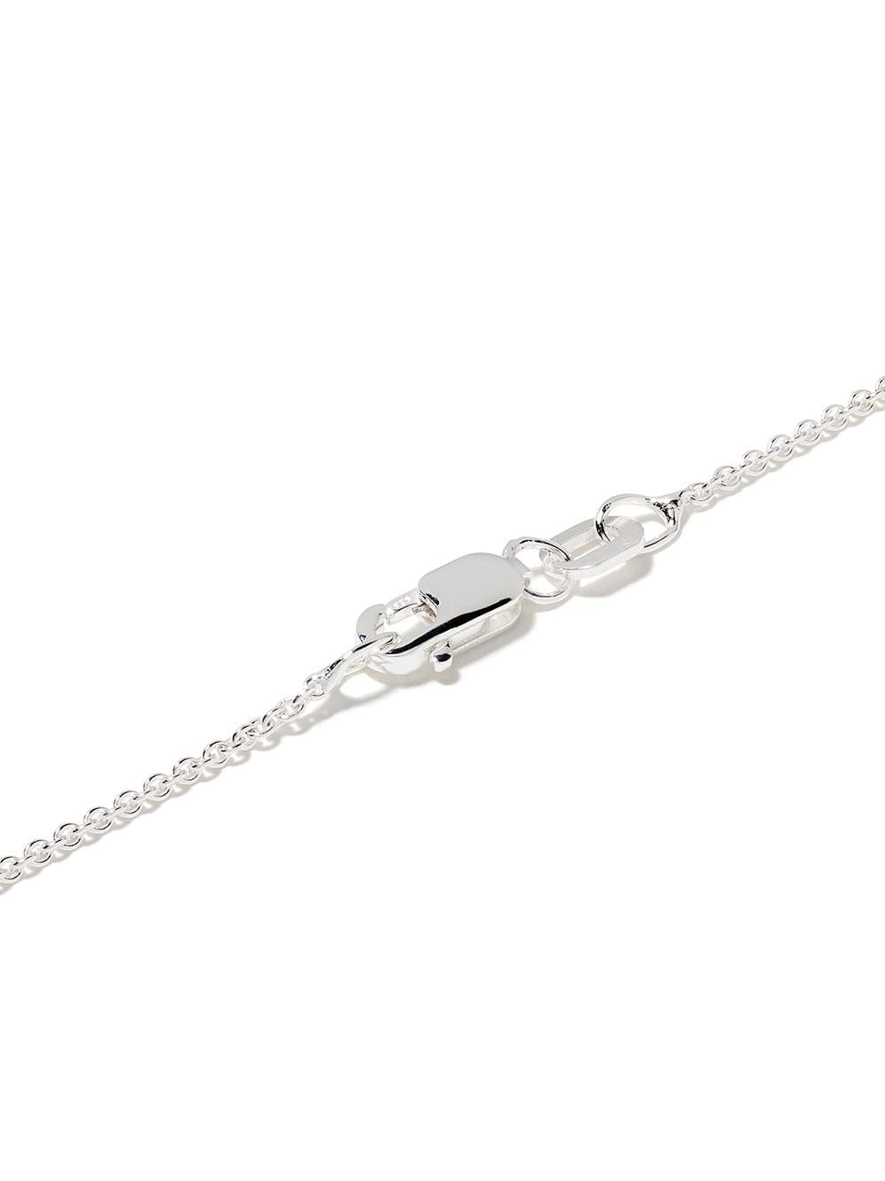 Shop Le Gramme Triangle 0.5 Necklace In Silver