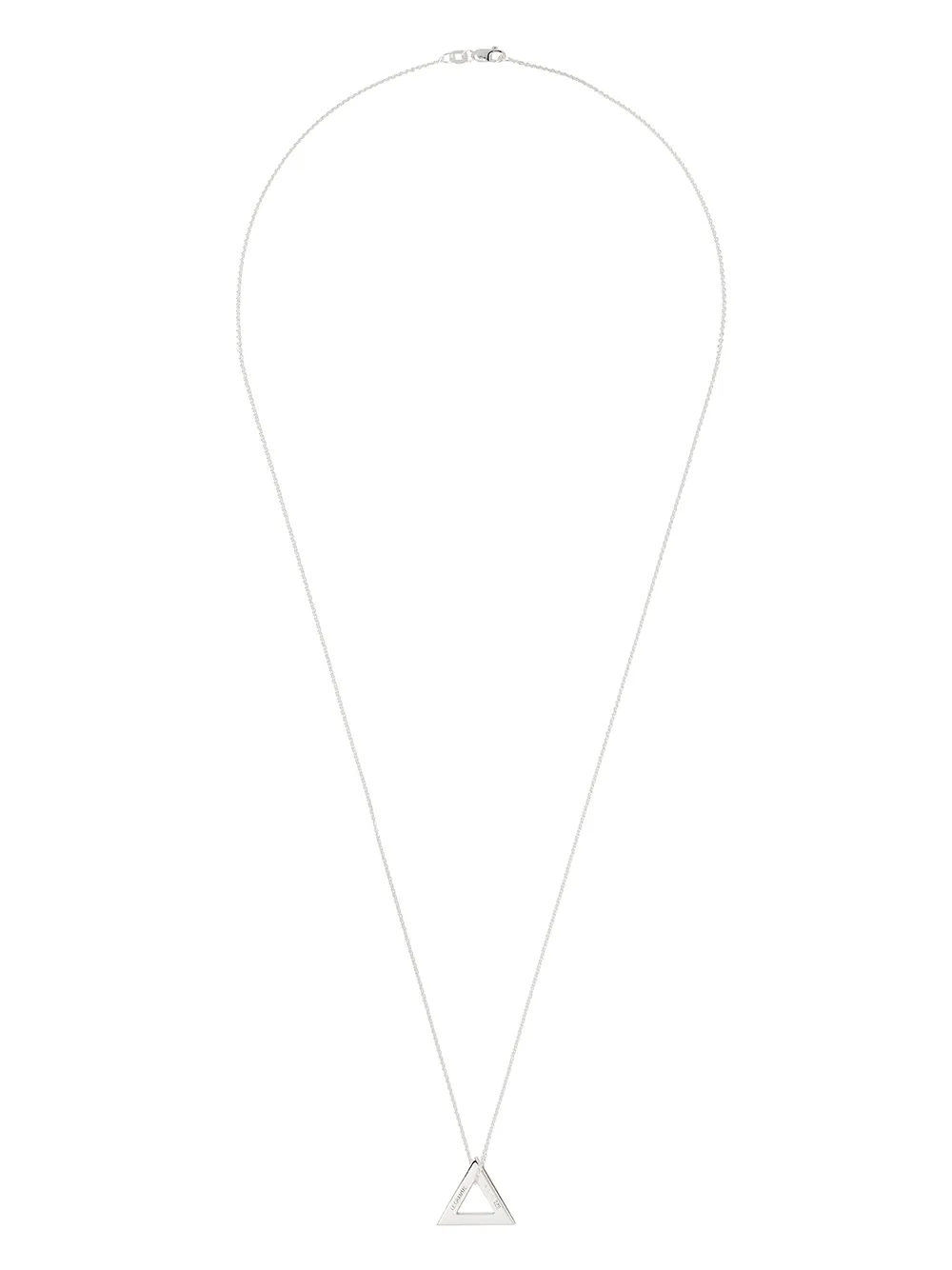 Le Gramme Triangle 2.1 Necklace In Silver