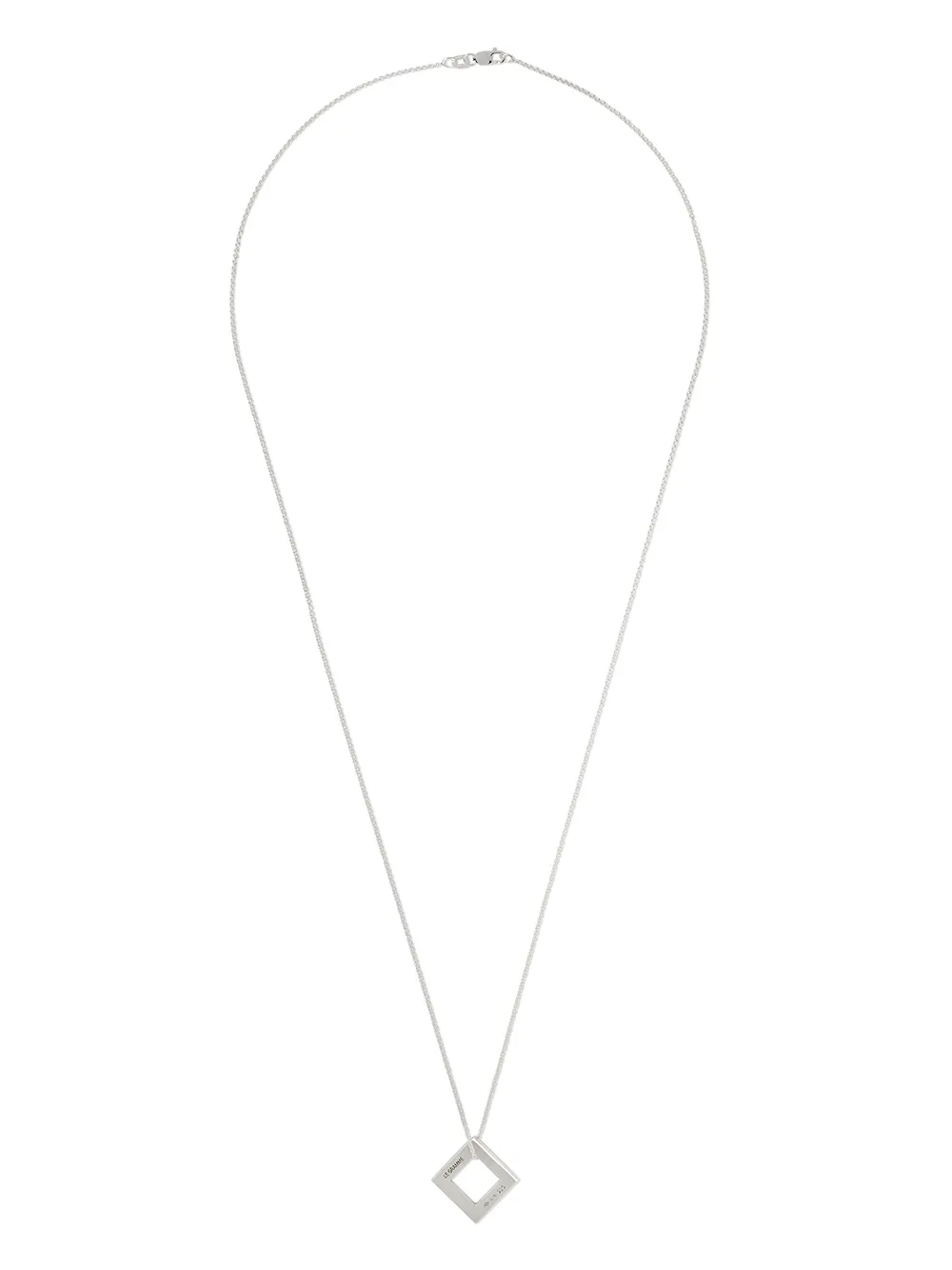 Le Gramme Square 2.9 Necklace In Silver