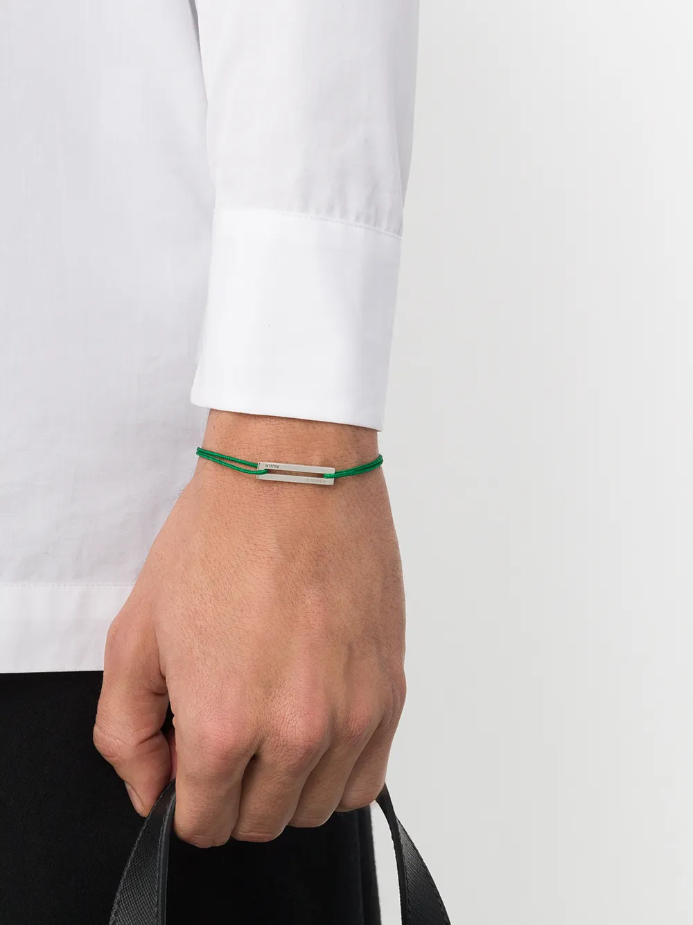 Le Gramme Koord armband - GREEN