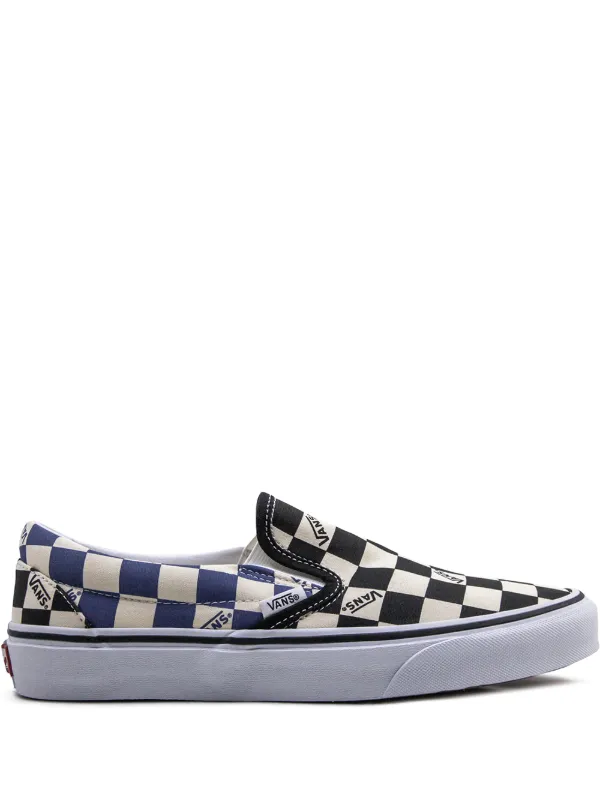 Checkered vans best sale flames