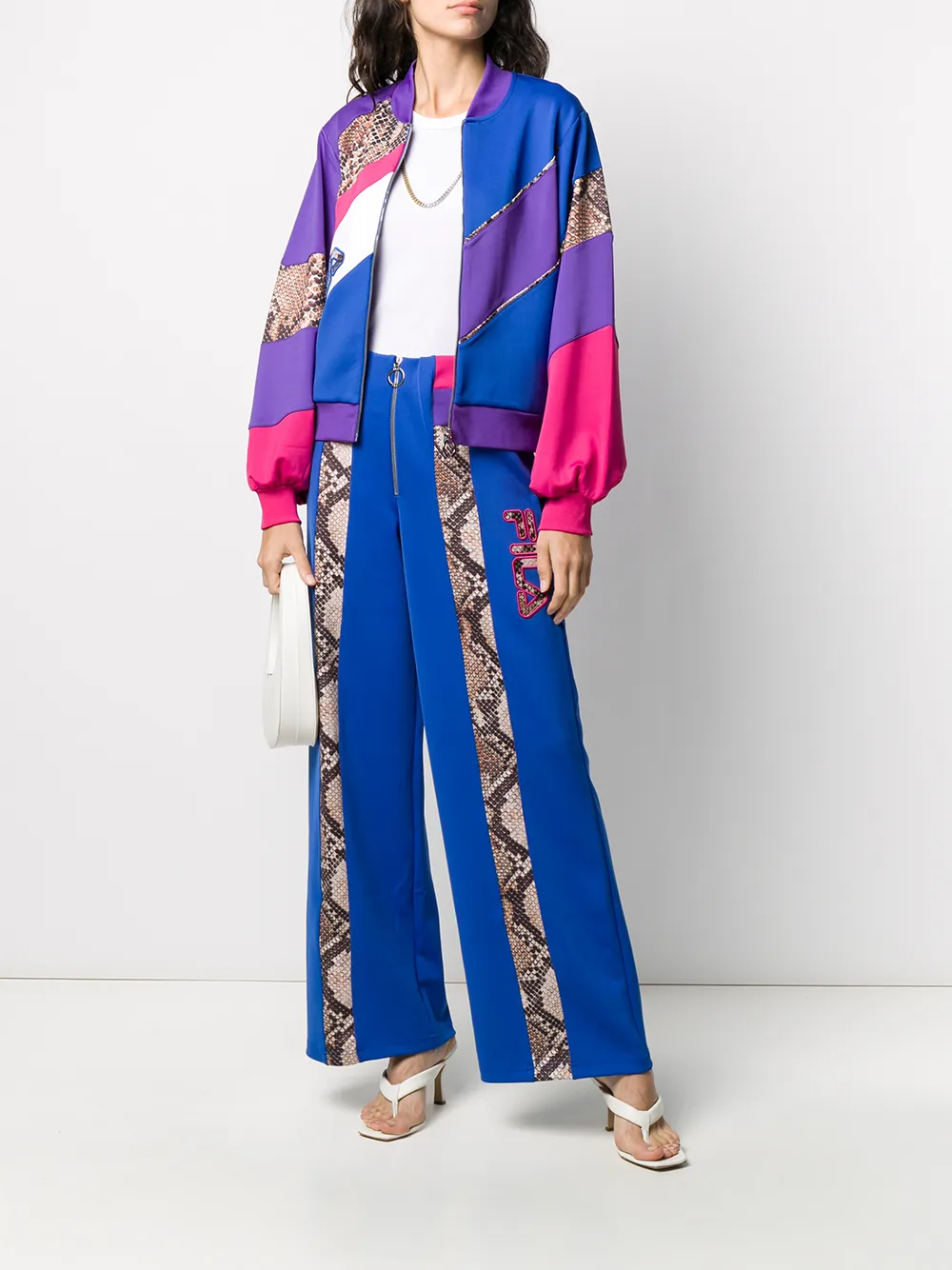 Fila Broek met wijde pijpen - Blauw