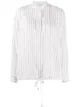 Image 1 of Peserico striped drawstring-hem blouse