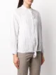 Peserico striped drawstring-hem blouse