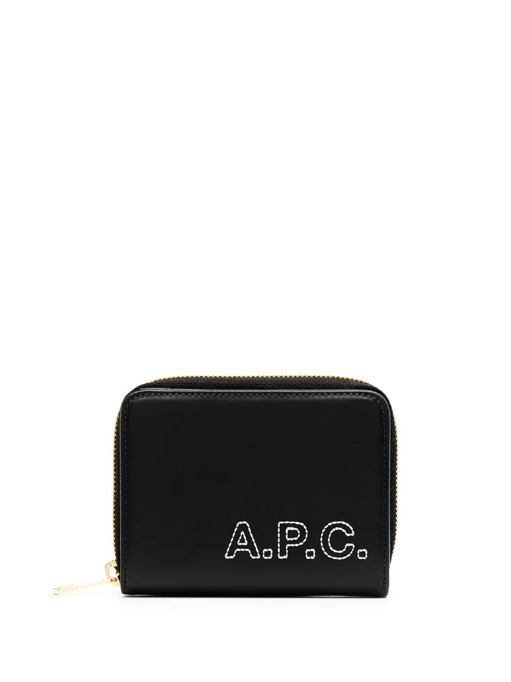 A.P.C. кошелек на молнии с логотипом