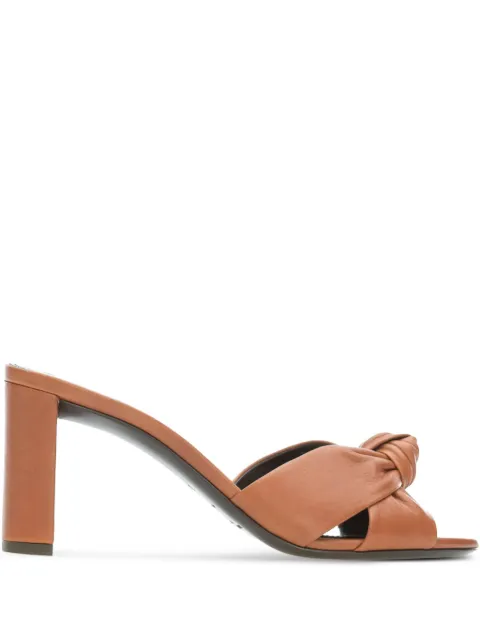 Saint Laurent 80mm Bianca twisted-detail sandals