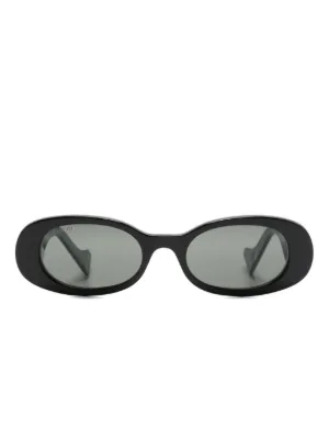 Miu Miu Eyewear Miu Glimpse oval-frame Sunglasses | Black