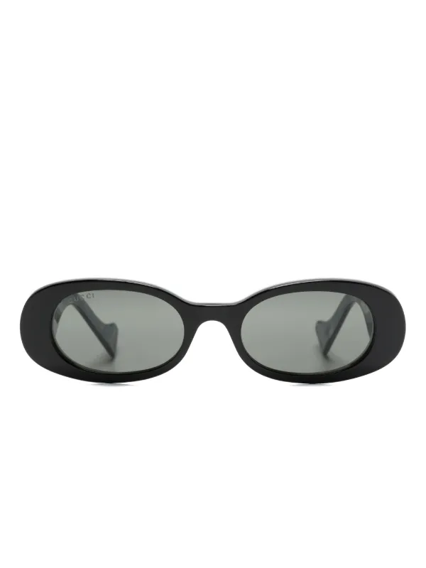 小物 GUCCI oval sunglasses black Oval frame sunglasses in black | GUCCI® US