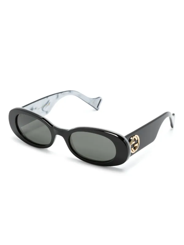 Oval gucci sunglasses sales
