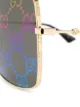 Gucci Eyewear GG print square frame sunglasses