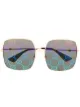 Image 1 of Gucci Eyewear GG print square frame sunglasses