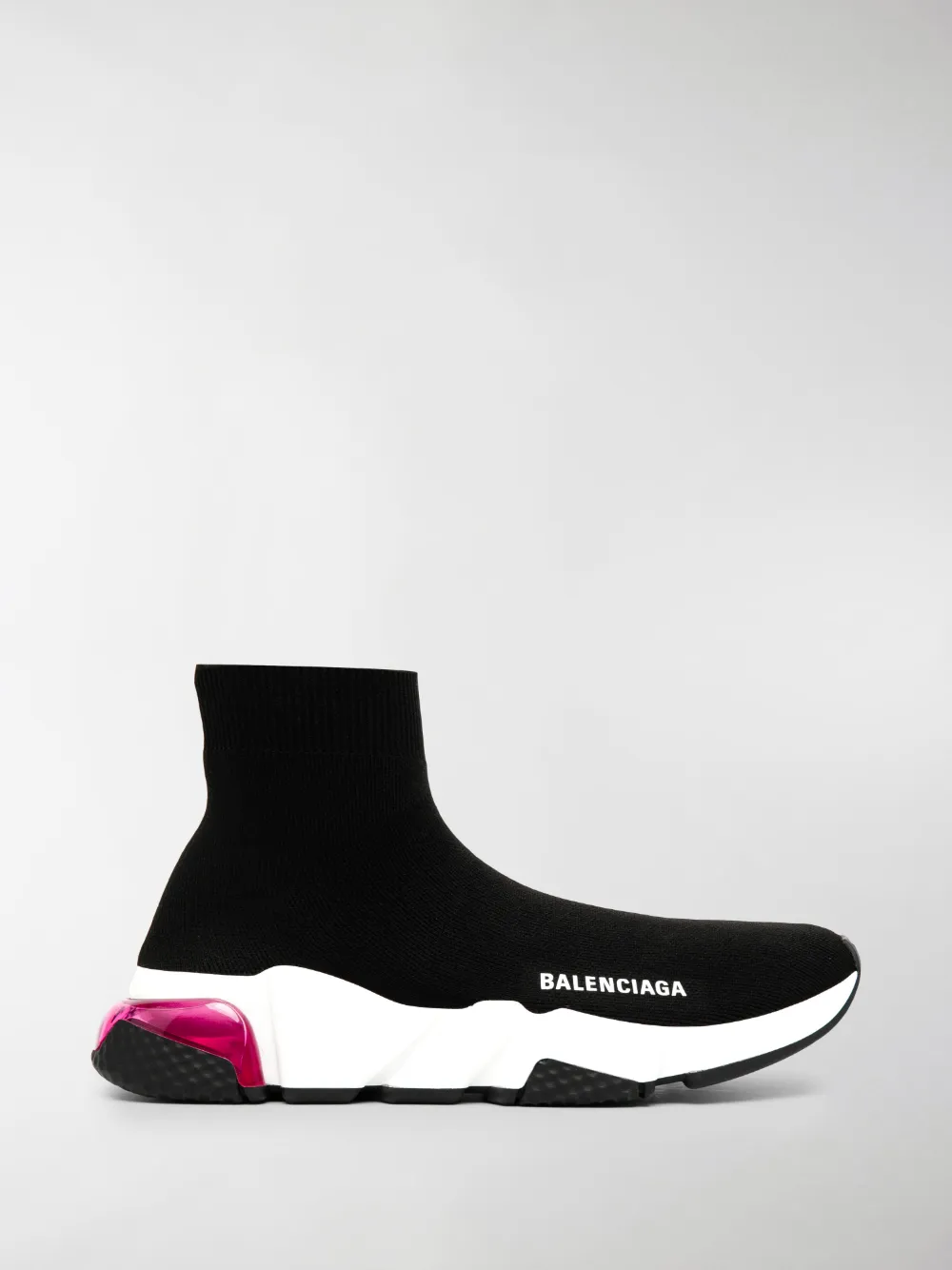 BALENCIAGA SPEED LT CLEAR SOLE SNEAKERS,607543W05GG15158717