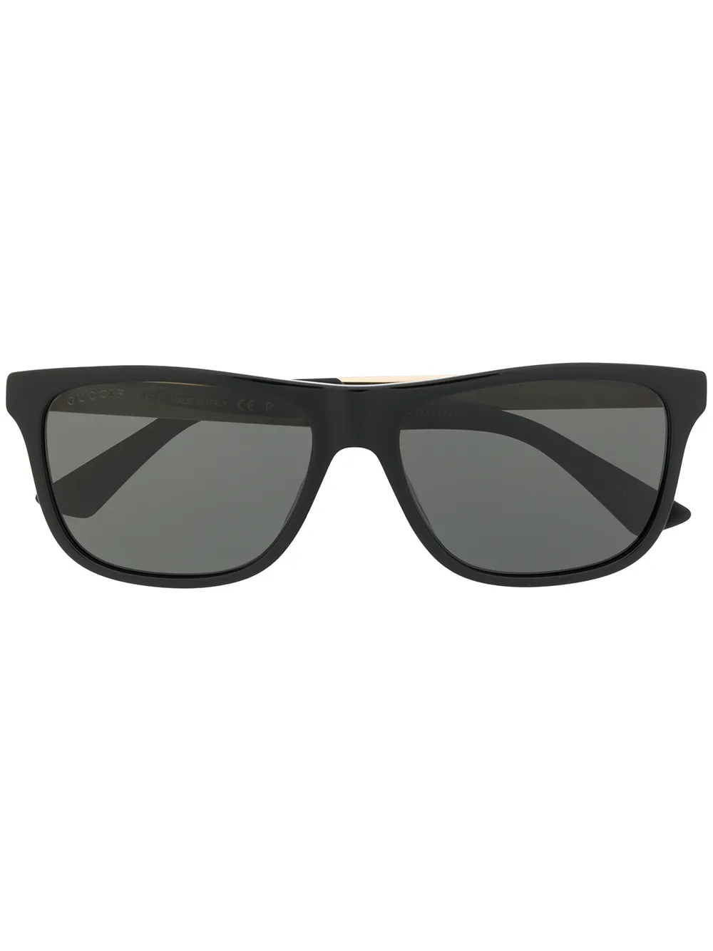 

Gucci Eyewear lentes de sol con armazón rectangular - Negro