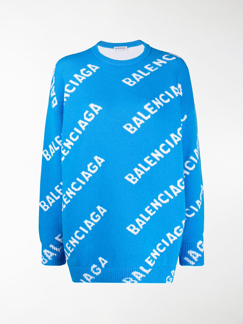 balenciaga jumper logo