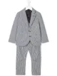 الصورة 1 من Brunello Cucinelli Kids بدلة مخططة بقطعتين