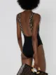 Versace traje de baño con motivo Greca
