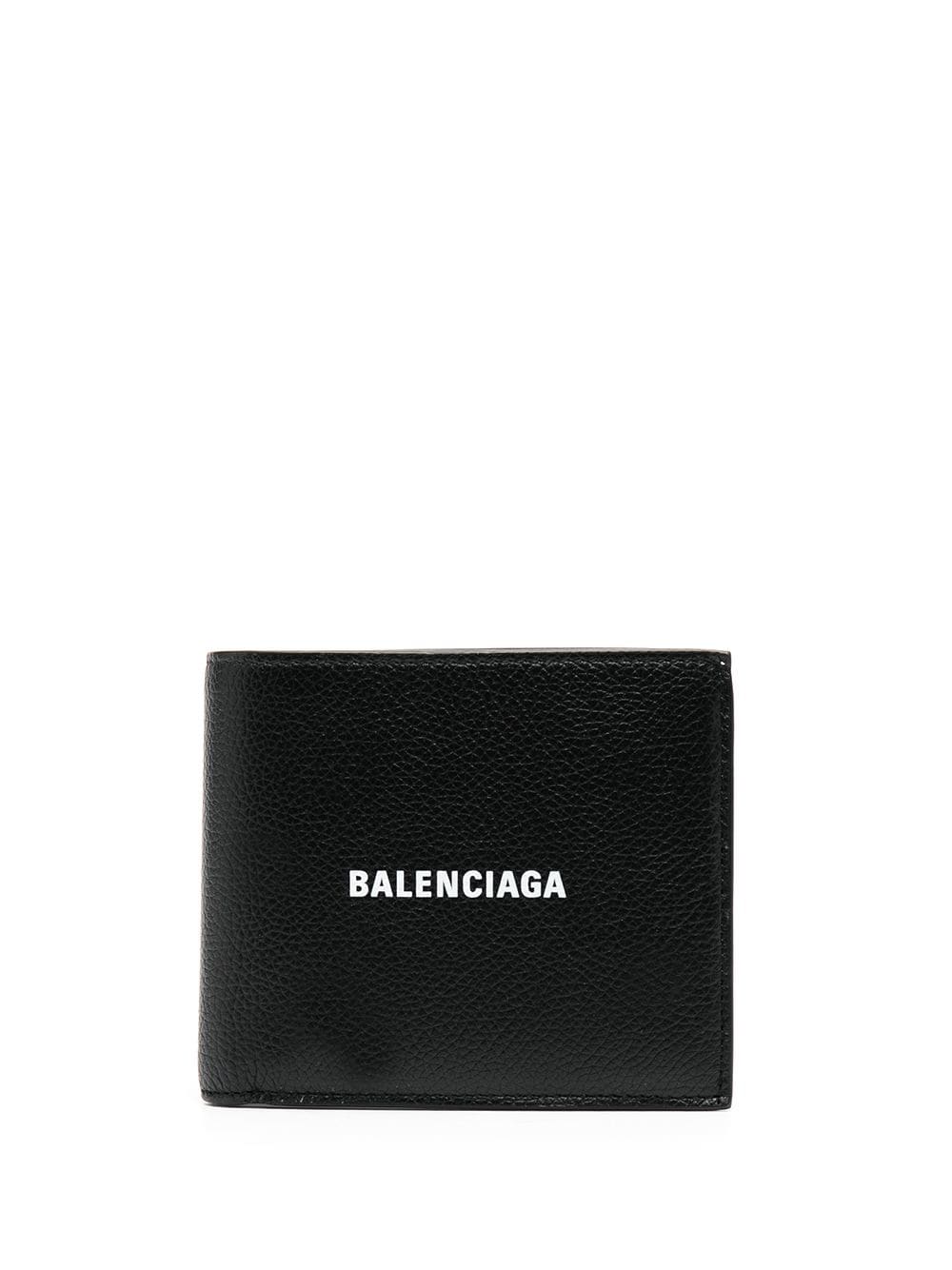 

Balenciaga cartera con logo estampado - Negro