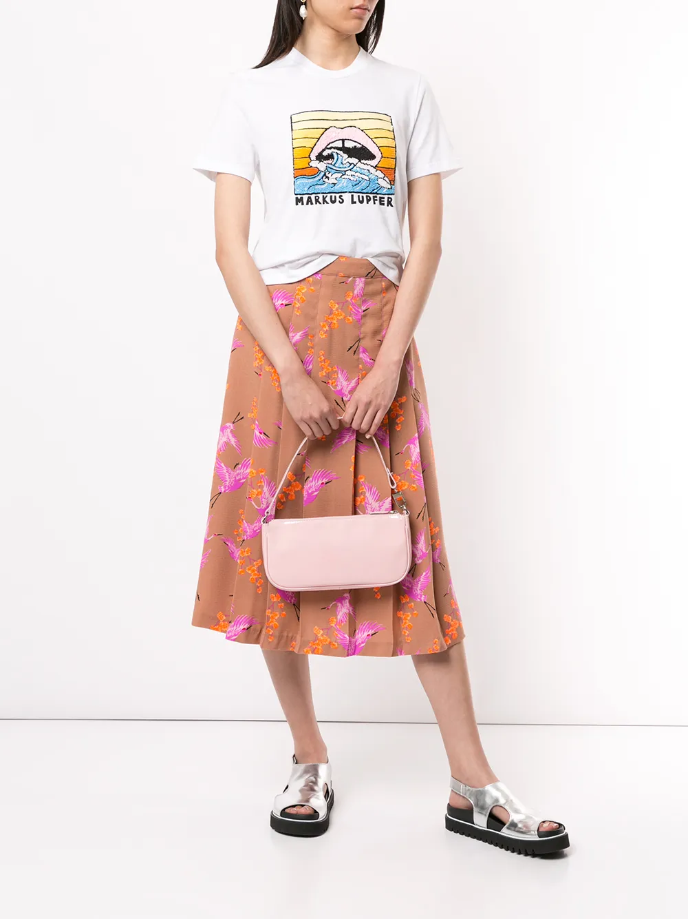 Markus Lupfer T-shirt met pailletten - Wit