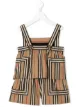 الصورة 1 من Burberry Kids بودي سوت بوبلين مخطط