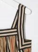 Burberry Kids بودي سوت بوبلين مخطط