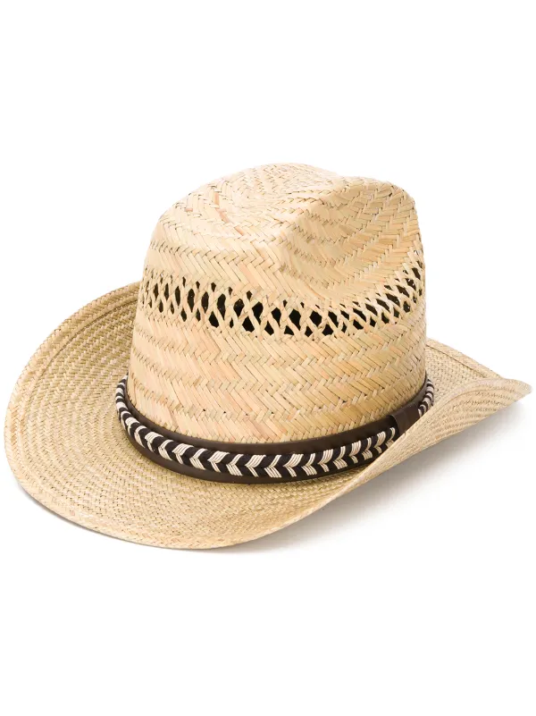 Saint Laurent Kate paille straw hat