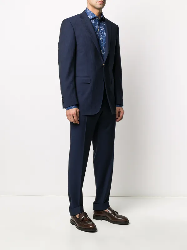 Traje ajustado con motivo de rayas micro Canali - Compra online - Envío  express, devolución gratuita y pago seguro