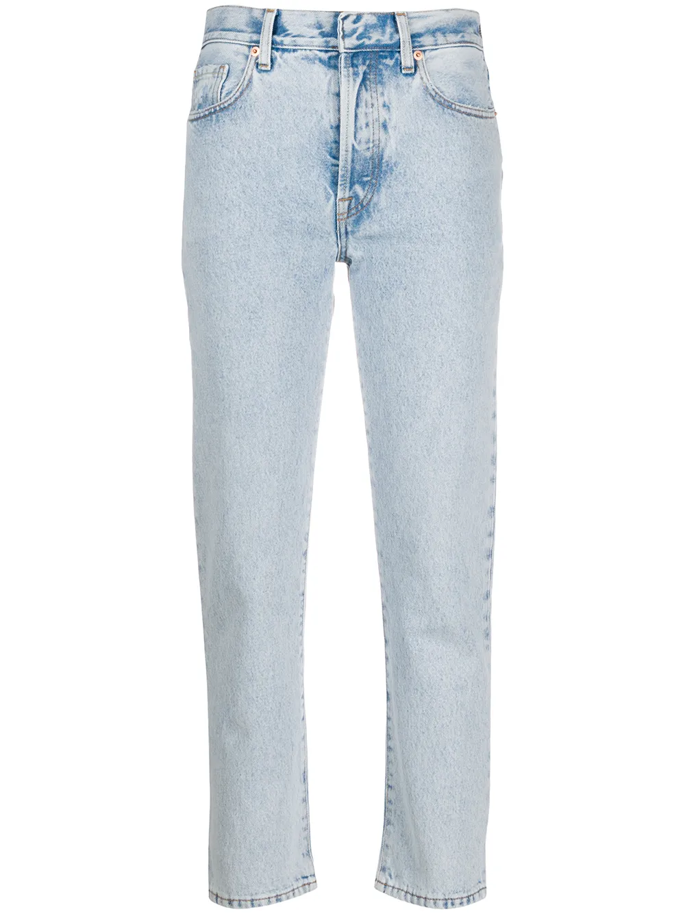 SSHEENA STRIPED STRAIGHT-LEG JEANS