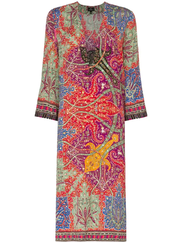paisley tunic dress