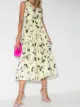 Image 2 of Erdem Mimosa Rosemont print faille dress