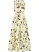 Image 1 of Erdem Mimosa Rosemont print faille dress