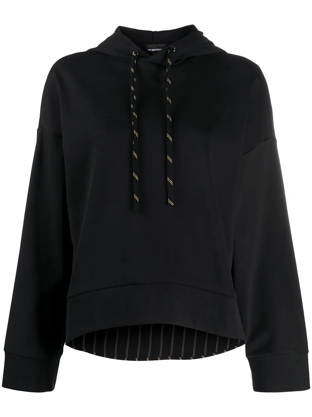 armani cropped hoodie