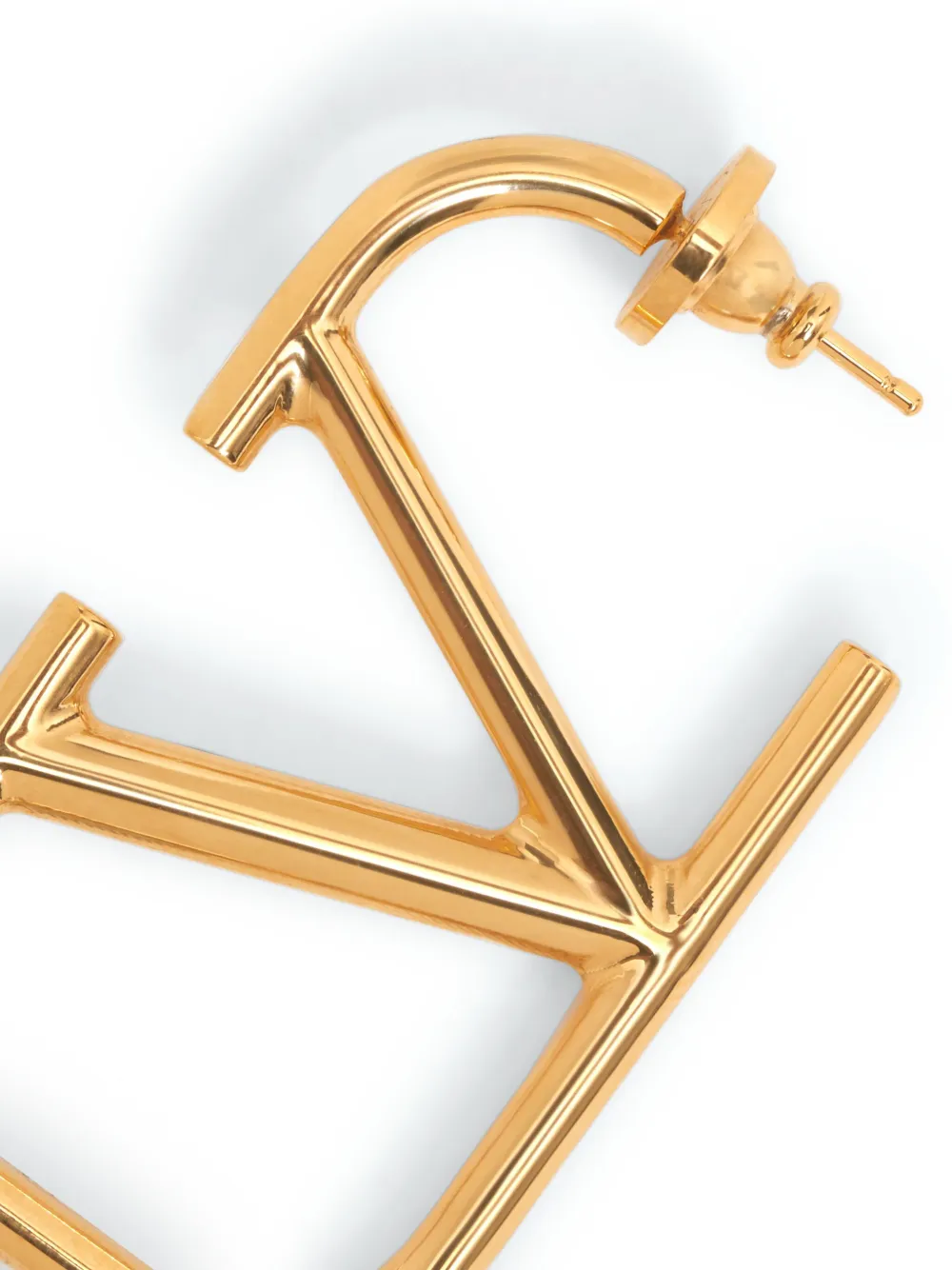 Shop Valentino Vlogo Signature Earrings In Gold