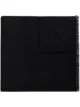 Image 1 of Valentino V logo-print virgin wool-blend scarf
