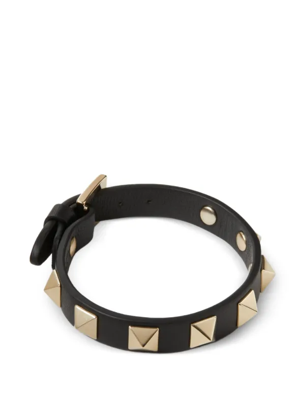 ち*ま様 【美品】 VALENTINO スタッズ レザーブレスレット Valentino Garavani ロックスタッズ ブレスレット 通販 - FARFETCH