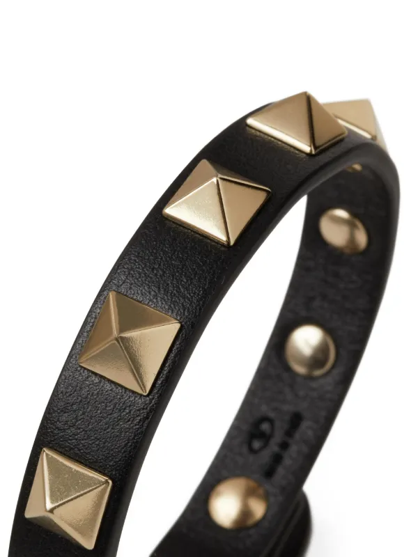 Valentino Garavani Rockstud Bracelet | Black | FARFETCH