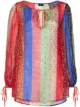 Image 1 of Etro colour-blocked paisley and floral-print blouse