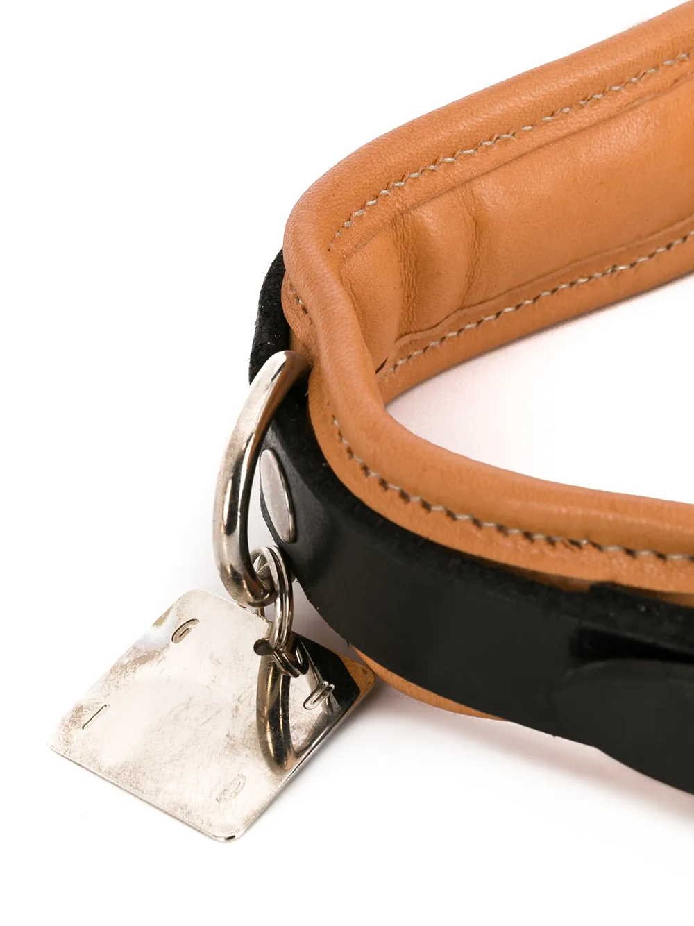 Guidi Halsband met gesp - Zwart