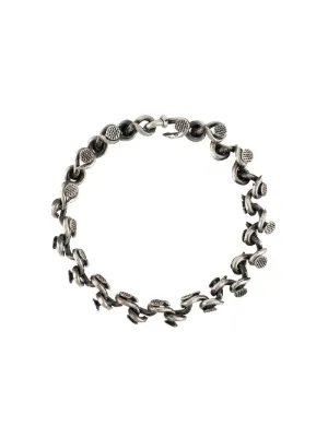 GUIDI ブレスレット グイディ GUIDI Crescent Moon Semirigid Bracelet （Silver