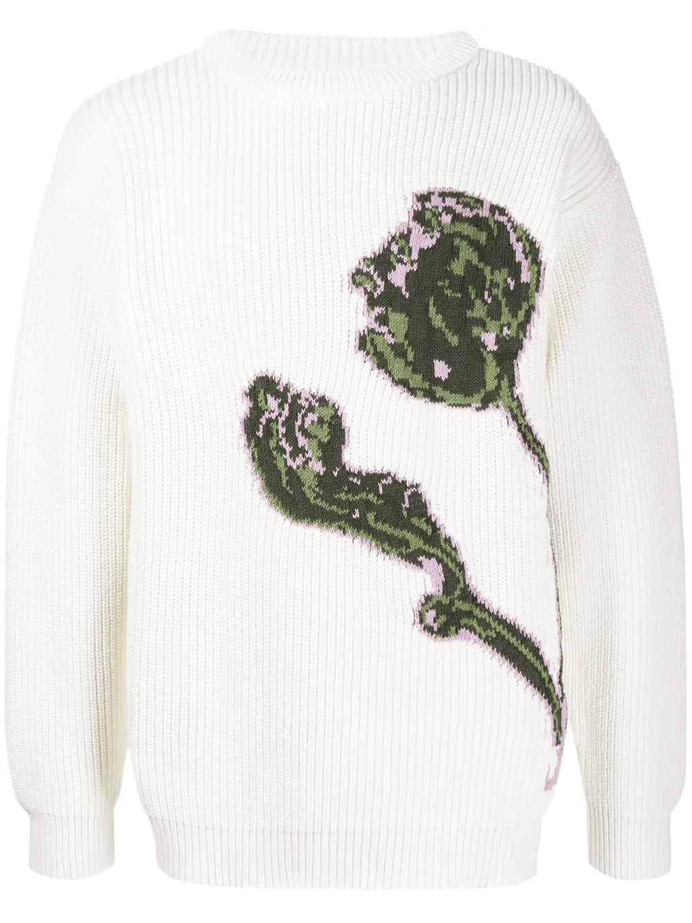 JACQUEMUS ARTICHOKE INTARSIA JUMPER
