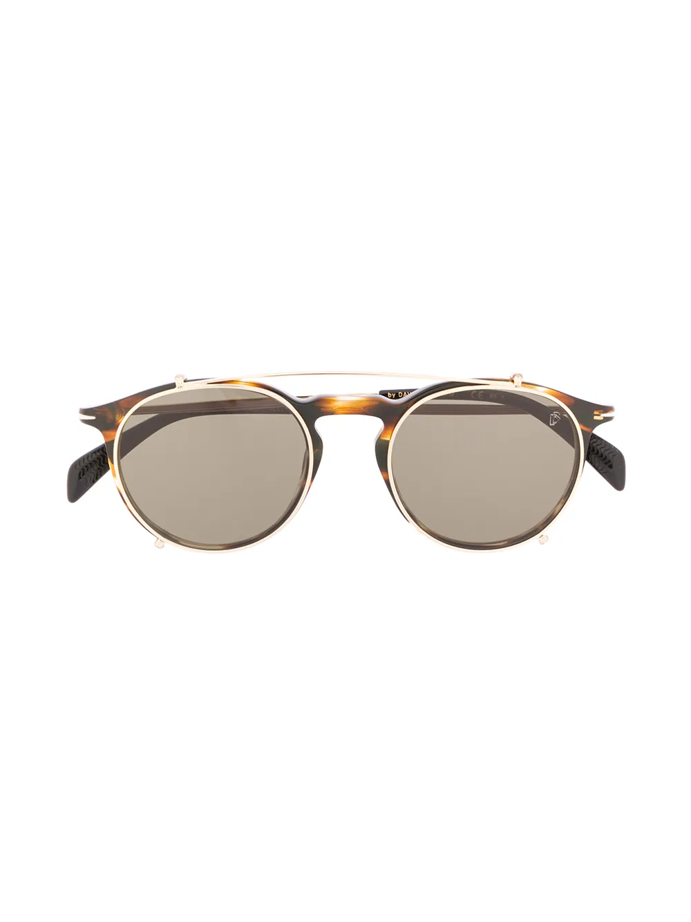 Eyewear by David Beckham Bril met rond montuur - Bruin
