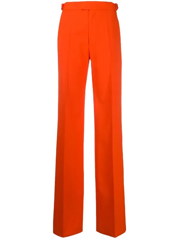 Orange high waisted trousers Sale