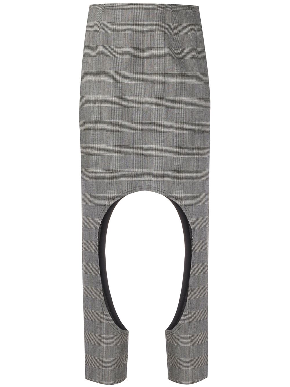 

Comme Des Garçons checked cut-out trousers - Black