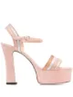 Image 1 of Pollini glitter stripe sandals