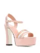 Image 2 of Pollini glitter stripe sandals